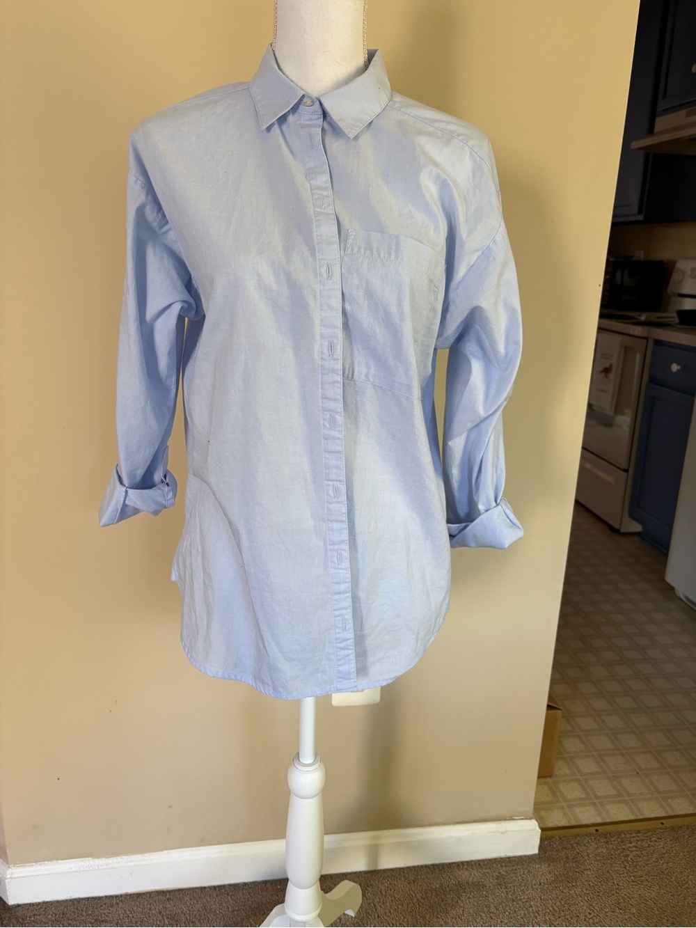 Long Light Blue Shirt